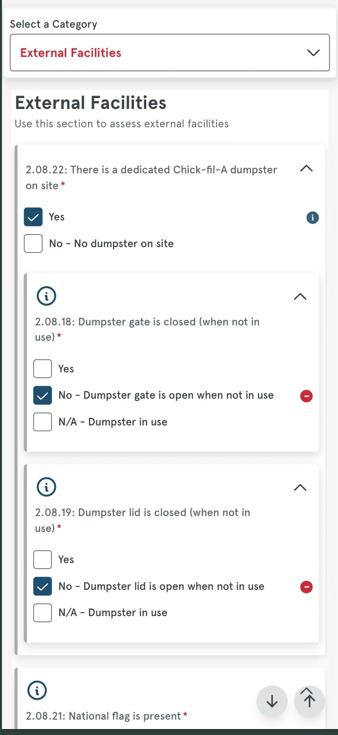 Ops Hub Assess on a phone